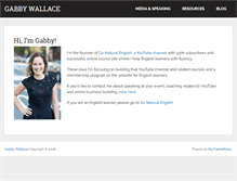 Tablet Screenshot of gabbywallace.com